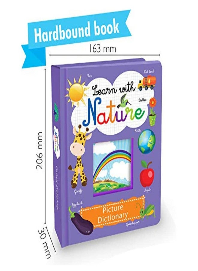 BRIJBASI Hello Friend Learn with Nature Picture Dictionary Learning Book with 20 Colourful Spreads - Farm Animal, Fruits and Sky, 4+ yrs Old - Image 2